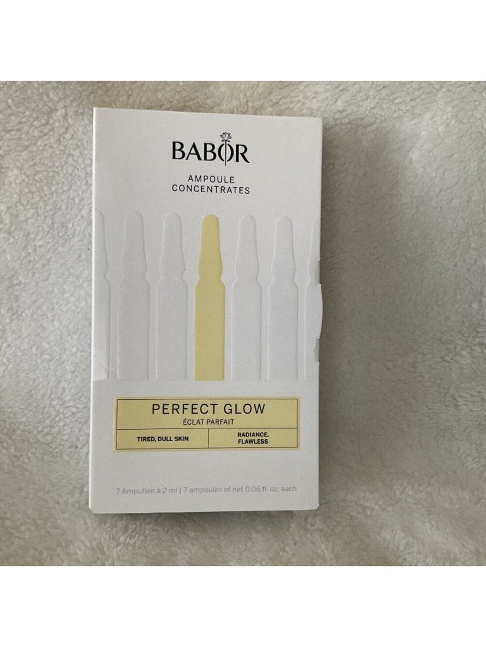 BABOR Perfect Glow Ampoule Concentrates 7 x 0.6oz - New For Radiance, Dull Skin